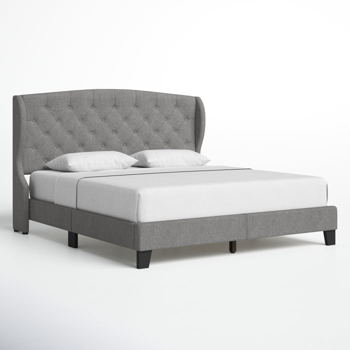 Three Posts™ Lilianna Upholstered Wingback Bed & Reviews | Wayfair